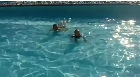 learn to swim (X) learn to fake swim (✓) family time