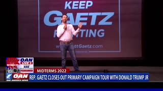 Rep. Gaetz closes out primary campaign tour with Donald Trump Jr.
