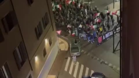 Italians Protesting Illegal Immigrants