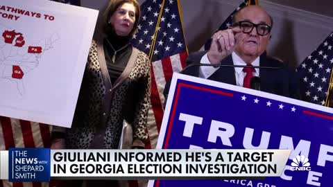 Rudy Giuliani informed he's a target in Georgia election investigation