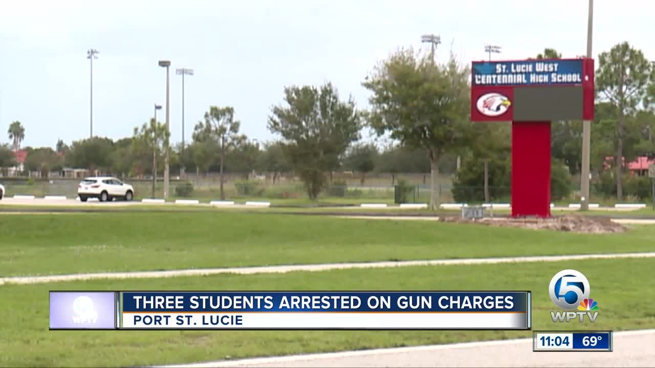 3 Centennial High School students accused of weapons possession, Port St. Lucie police say