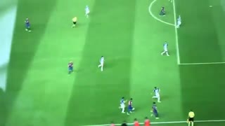 Watch Messi dribbling through 3 Players