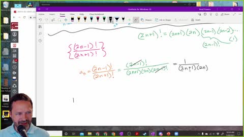 Calculus 2 - Section 11-1 - Class example of Sequence with factorials