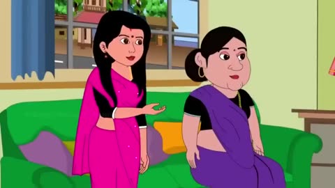 घुघट गिर गया बहू- Hindi Cartoon | Saas bahu stories | Story in hindi | Bedtime stories | Kahaniya