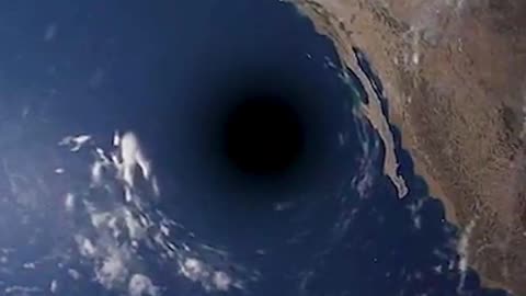 Size comparison be the Earth and a black hole the mass of the Sun, #blackhole #space