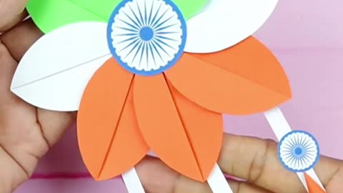 Independence Day Craft/Tricolor Crafts Idea/Republic Day Crafts #shorts #reels #viralvideo