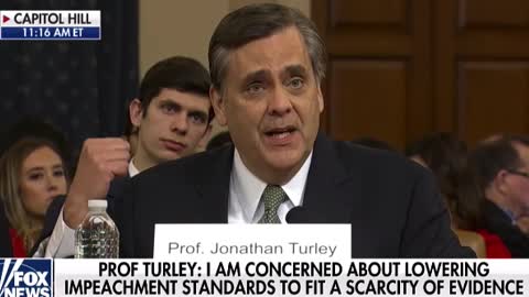 Prof. Turley Says 'This Is Not How You Impeach An American President'