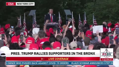 Trump brings out NY drill rappers Sheff G & Sleepy Hallow to speak at his rally