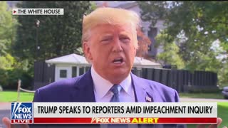 Trump talks to reporters 2