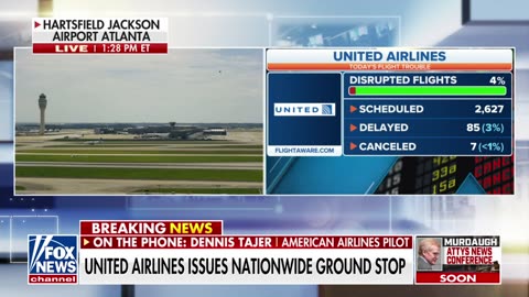 United Airlines issues nationwide ground stop on all flights