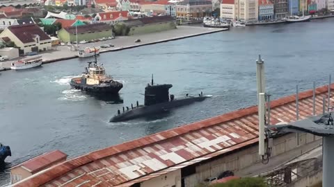 A06-35 Curacao UN DI E DOS SUBMARINO HULANDES SITUA NA E DOS BASE NAN NA BULLENBAAI Y FUIK.