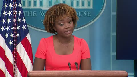 White House press secretary Karine Jean-Pierre holds a news conference.