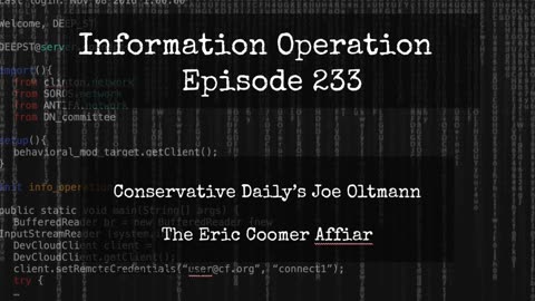 IO Episode 233 - Joe Oltmann - The Eric Coomer Affair 4/12/24