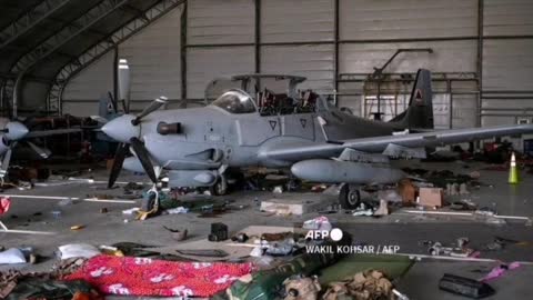 In addition to the damaged military equipment, the US military destroyed Kabul airport.