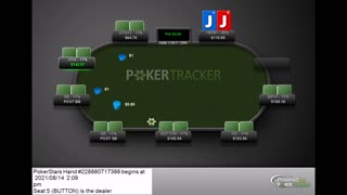 Slow playing JJ against an aggressive bluffer. Poker No Limit Holdem at its best!