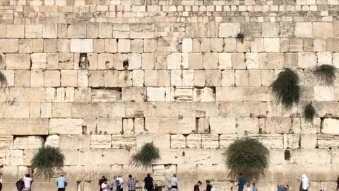 Wailing wall in israel