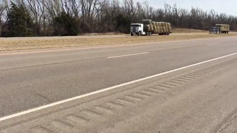 Convoy Carrying Relief to Fire Victims