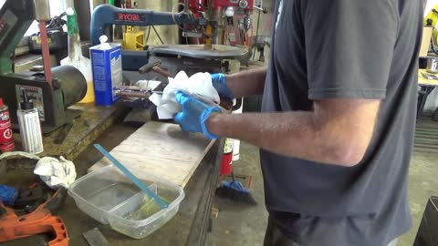 Forging a meat cleaver part 3