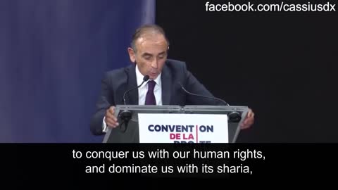 Èric Zemmour's speech at the Convention de la Droite, full speech, English subtitles