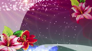 Beautiful wallpaper animated with flowers [Free Stock Video Footage Clips]