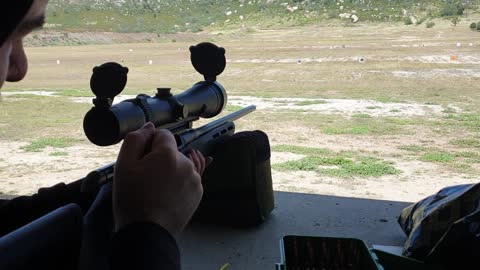 Sauer 100 Pantera in 6.5 PRC Shooting in high wind