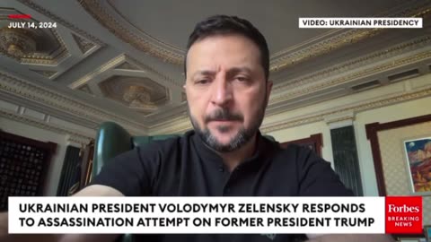 Zelensky responds to Assassination attempt on Trump
