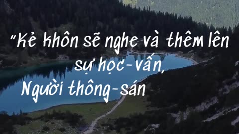 Sách Châm Ngôn đoạn 1 câu 5 | Những câu hay trong sách Kinh Thánh.