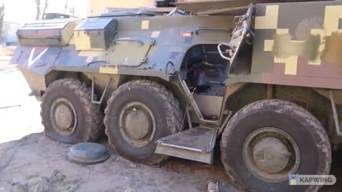 Ukraine war: Captured Ukrainian military equipment