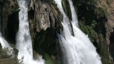 Relaxing waterfall with calming music