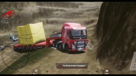 Truckers Of Europe 3 - Mobile Gameplay Android Stuck with a heavy 6 Axle load in the mines