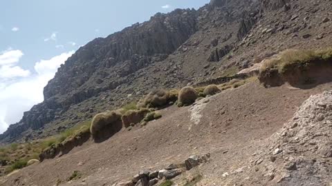 Beautiful scenery in Morocco Jebel Toubkal