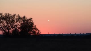 UFO Sighting at Sunset