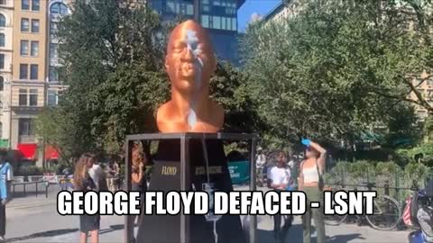 George Floyd Defaced NY Union Square
