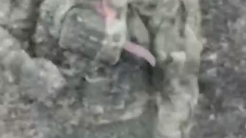 Russian soldier surrenders to Ukrainian drone outside Bakhmu