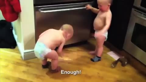 The Talking Twin Babies, funny video