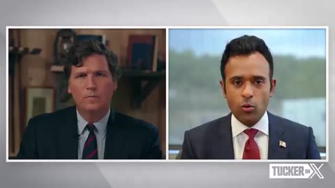 Tucker Carlson speaks with Vivek Ramaswamy