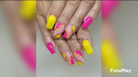 Pink Nails Art designs