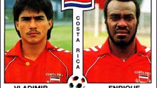 PANINI STICKERS COSTA RICA WORLD CUP 1990