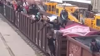 FerroMex train carrying influx of illegals from Mexico en route the United States.