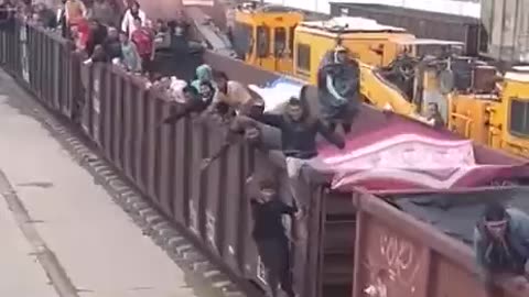 FerroMex train carrying influx of illegals from Mexico en route the United States.