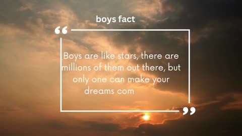 Boys are like stars