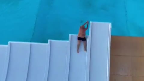 How to properly jump into a pool