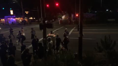 Raw Footage: Multnomah County Sheriffs Office Attacked On Day 79 Of Portland George Floyd Riots