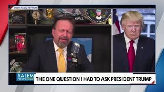 The One Question I had to Ask President Trump.