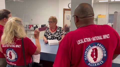 Illinois Freedom Alliance Delivers Petitions To County Clerk