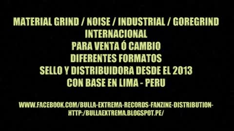 BULLA EXTREMA FANZINE / RECORDS / DISTRO (PROMO VIDEO)