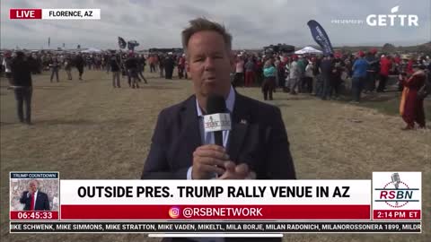 RSBN coverage of Trump pre-rally - schedule of speakers