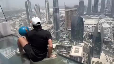 Football skills on top of Dubai 🔥