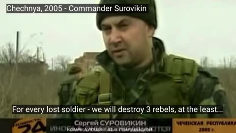 Not his first rodeo..."General Armageddon" in Chechnya, fighting Western - funded Wahhabists in 2005