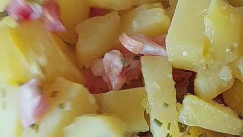 German Potato Salad. Easy Potato Salad Recipe. 🥗 🥔 👩‍🍳 #Salad #potato #potatosalad #food #homemade